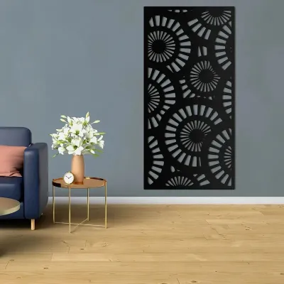 1pc Boho Nautical Theme Manufactured Wood Wall Art - Square Hanging Decor